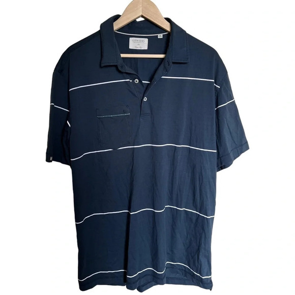 Linksoul • Navy Stripe Polo - Picture 1 of 5